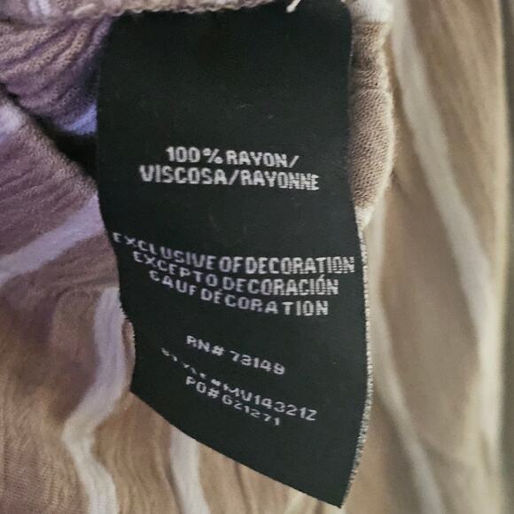 One 5 One Wide Legged Palazzo Style Pants Sz Sm Gypsy Lounge Mocha Mousse - Picture 4 of 5